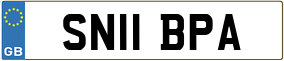 Trailer License Plate